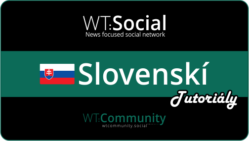 WT:Social slovenski Tutoriály